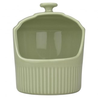 Pote de Sal Diâmetro 12,5 cm Verde Chá 350 ml Assar e Servir