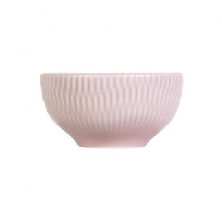 Kit 6 Bowl Tigela Rosa Relevo Shell 408 ml Germer Porcelanas