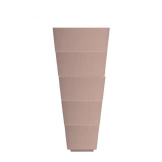 Kit 05  Potes Empilháveis Creme Relevo Dunas