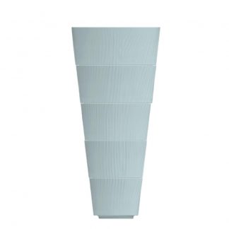 Kit 05 Potes Empilháveis Azul Vintage Relevo Dunas