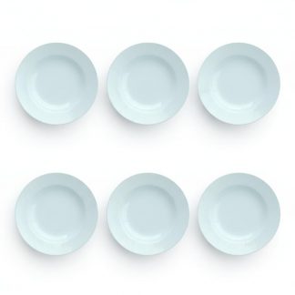 Kit 06 Prato Fundo Sopa Linha Relevo Dunas