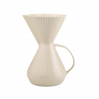 Bule com Porta Filtro em Porcelana Marfim 600 ml