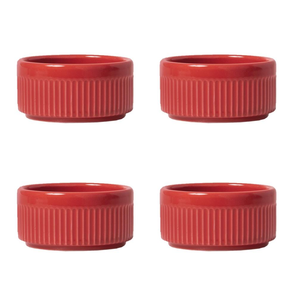 Ramekin Refratário Diâmetro 6 cm Vermelho 48 ml Porcelana - Imagem 3