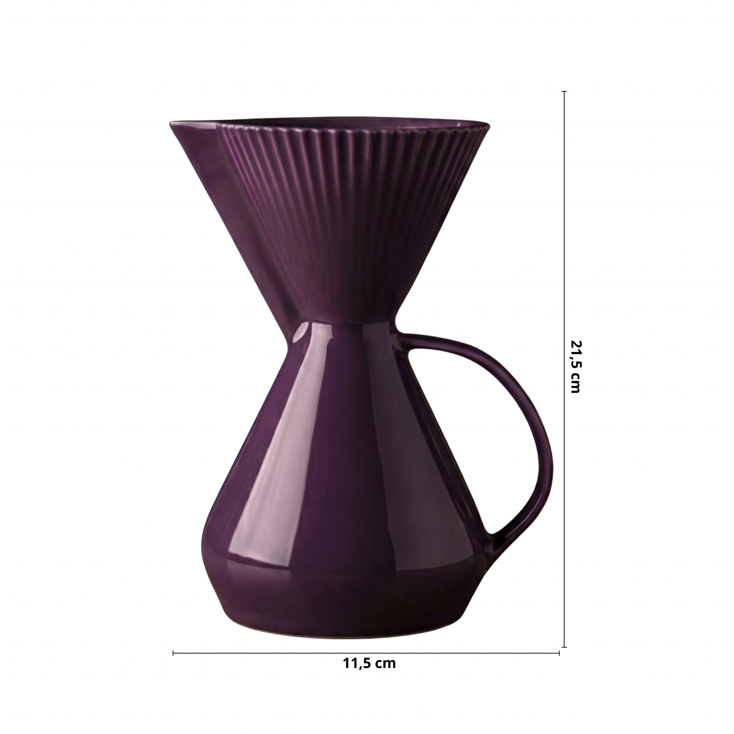Bule com Porta Filtro Integrado Ameixa Linha Cafeteria Pro - Imagem 2