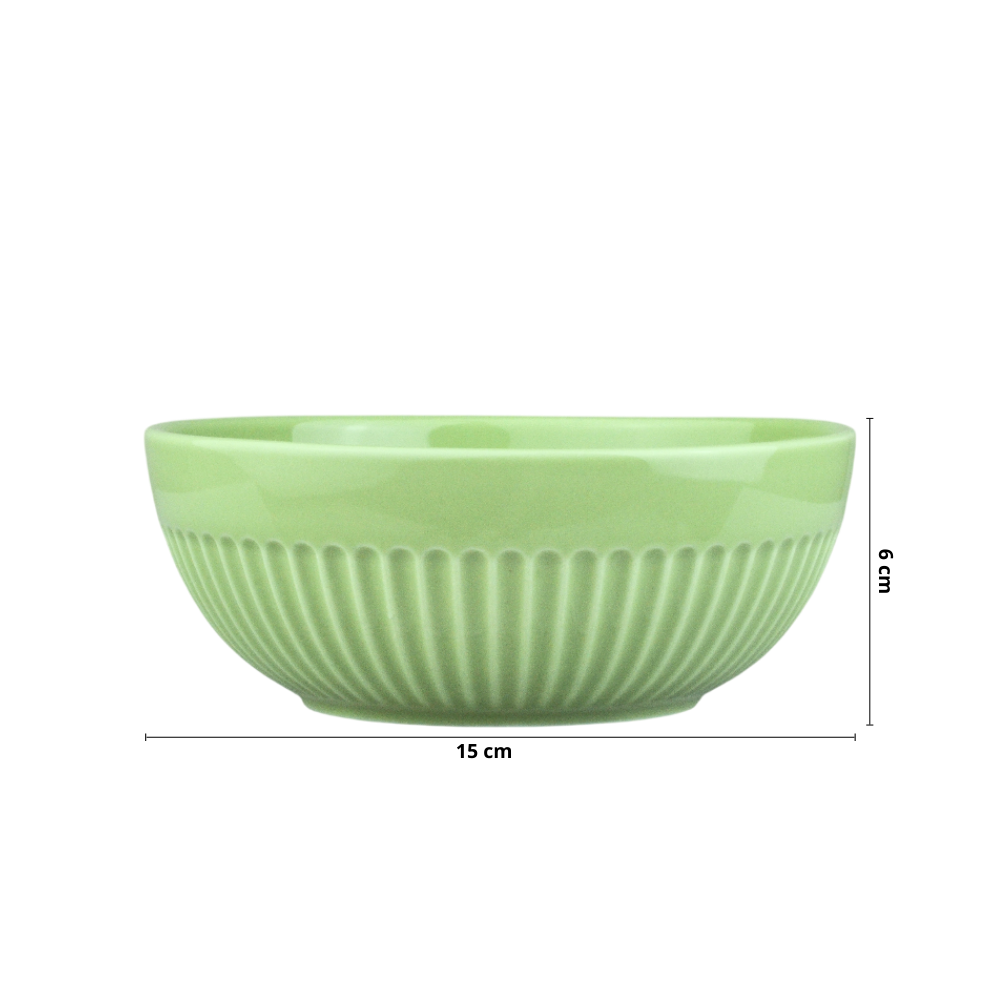 Tigela 630ml Linha Assar e Servir Verde Chá Porcelana - Imagem 2