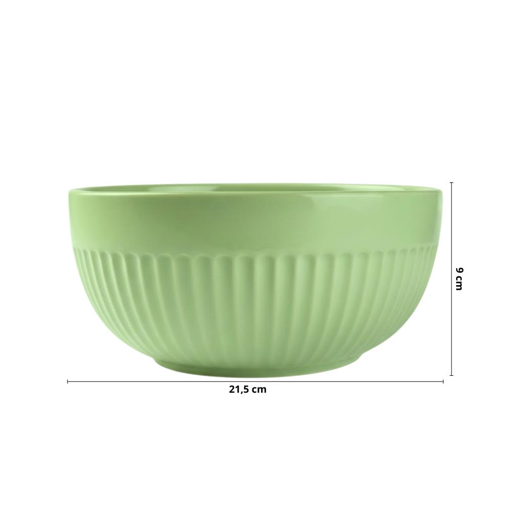 Tigela 1,9 ml Linha Assar e Servir Verde Chá Porcelana - Imagem 2