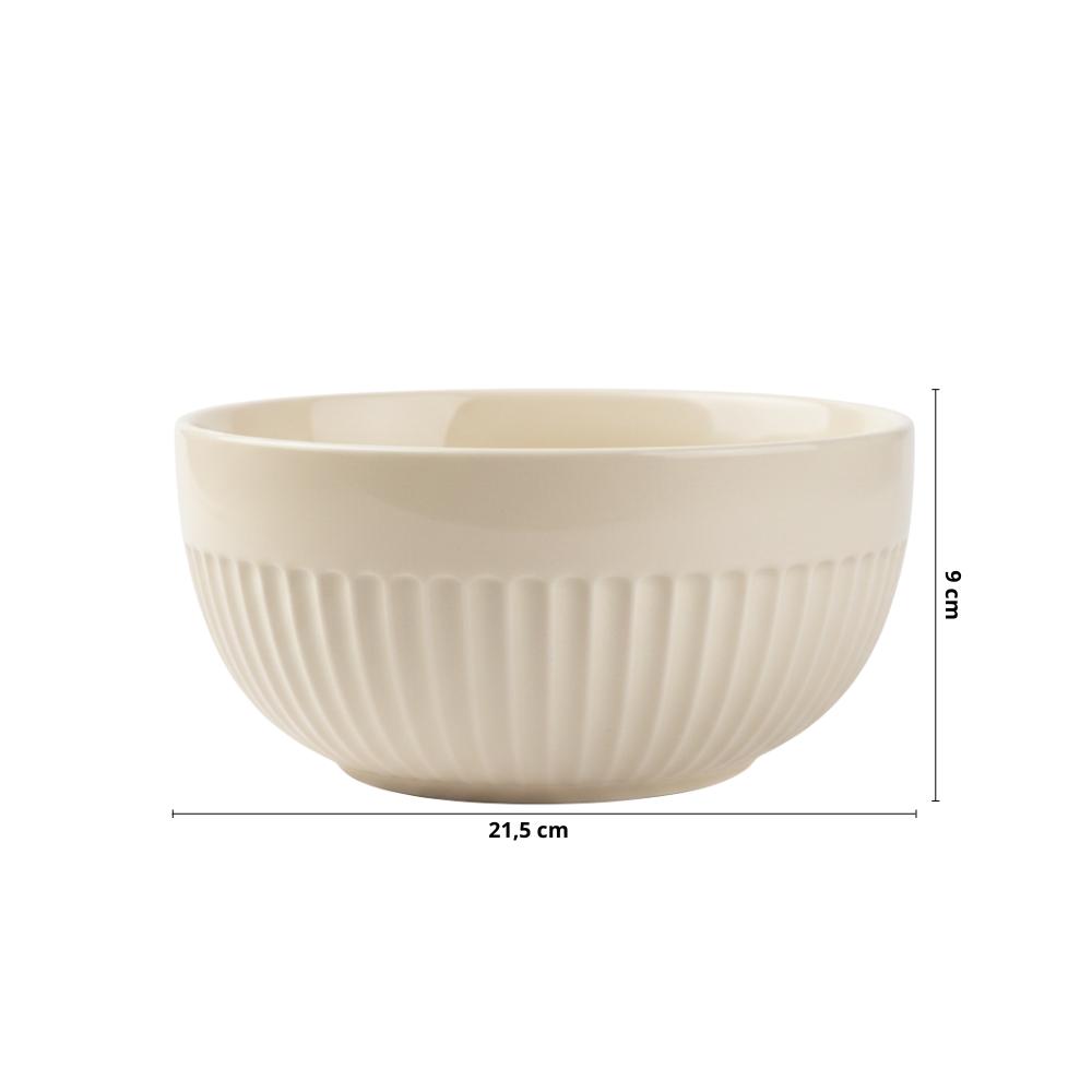 Tigela 1,9 ml Linha Assar e Servir Marfim Porcelana - Imagem 2