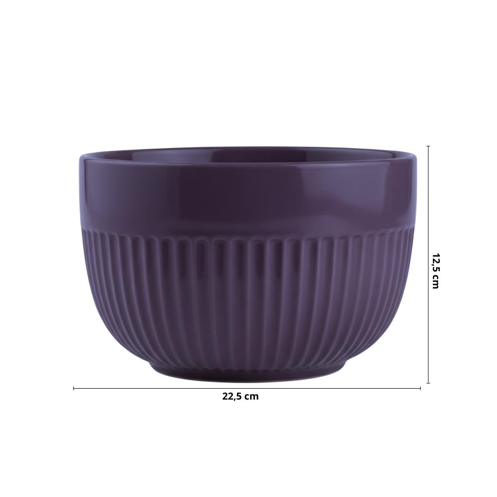 Tigela 2,9 ml Linha Assar e Servir Ameixa Porcelana - Imagem 2