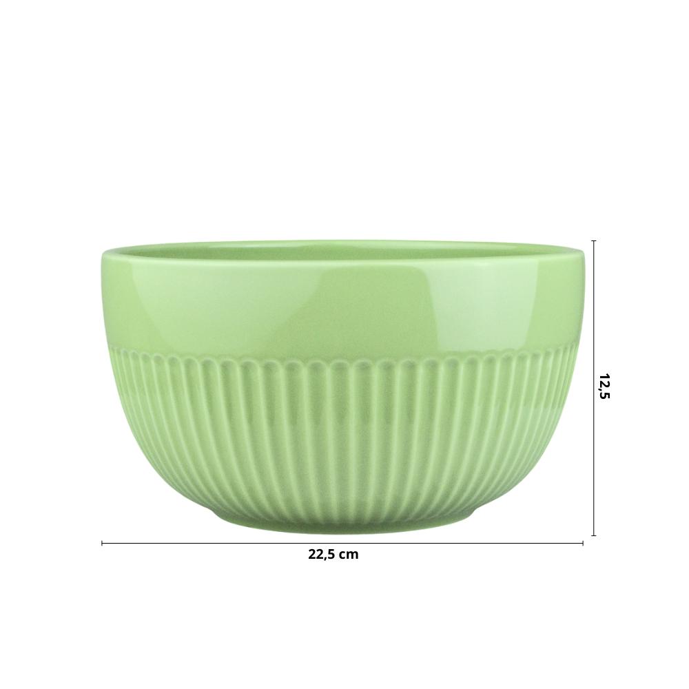Tigela 2,9 ml Linha Assar e Servir Verde Chá Porcelana - Imagem 2