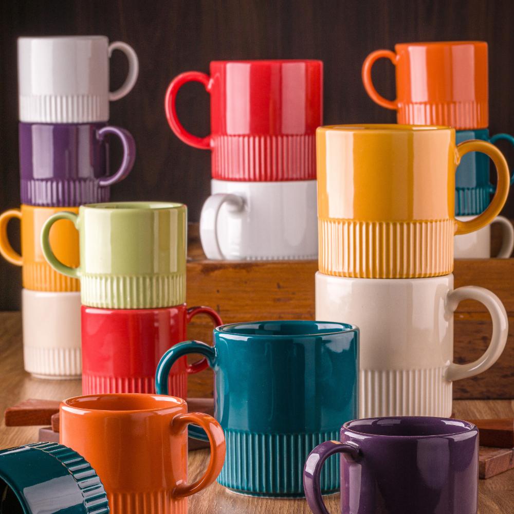 Caneca Café Chá 360 ml Marfim G Assar e Servir - Imagem 4