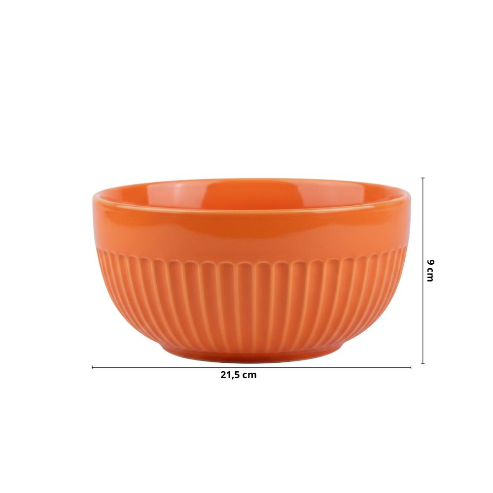 Tigela 1,9 ml Linha Assar e Servir Laranja Porcelana - Imagem 2