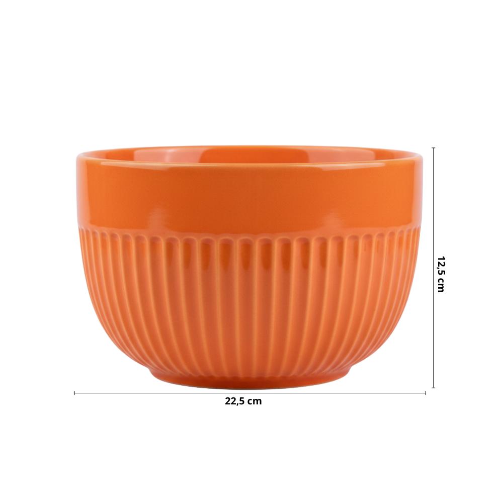 Tigela 2,9 ml Linha Assar e Servir Laranja Porcelana - Imagem 2