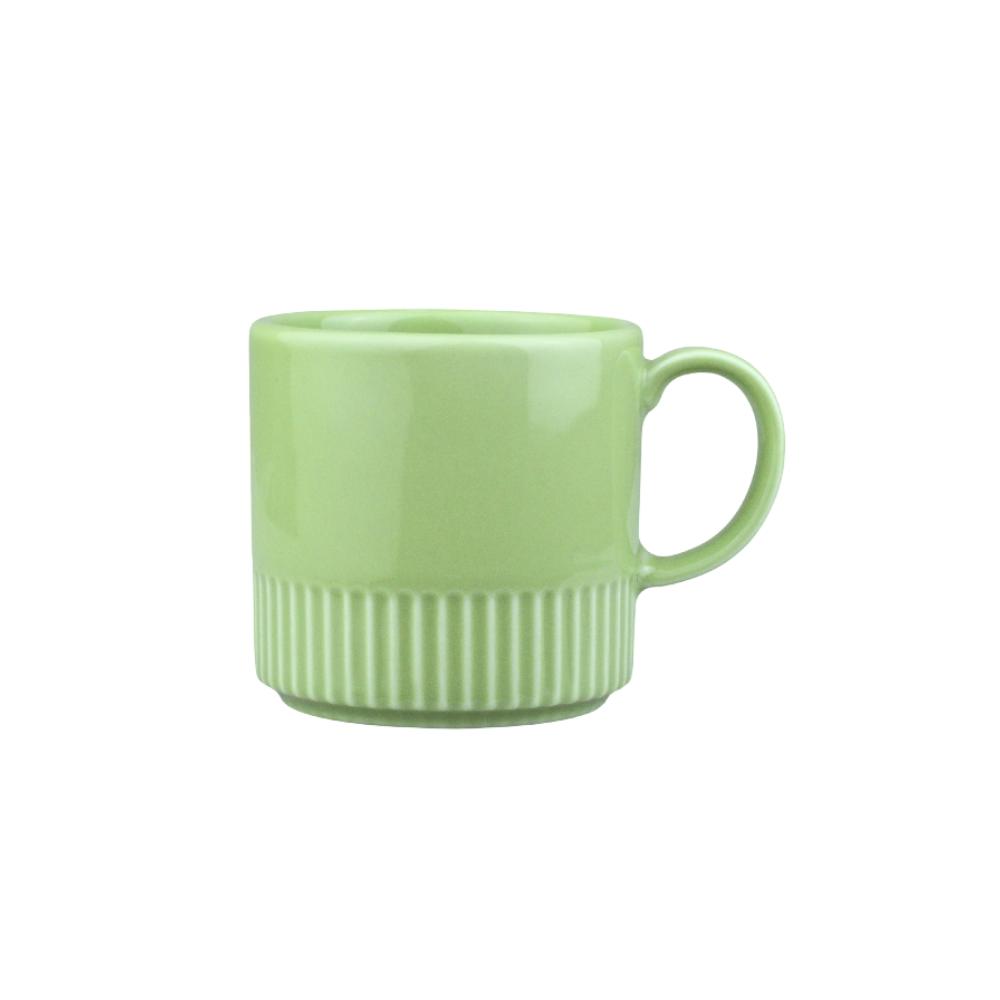 Caneca P Linha Assar e Servir 180 ml Verde Chá Porcelana - Imagem 5