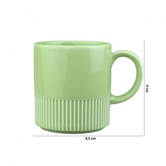 Caneca G Linha Assar e Servir  360 ml  Verde Chá Porcelana