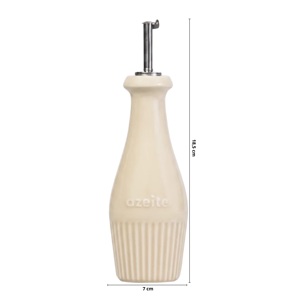 Azeiteiro Linha Assar e Servir 18,5 cm Marfim 348 ml