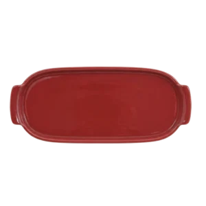 Bandeja Retangular 30,8 cm Vermelha G Assar e Servir Porcelana