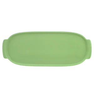 Bandeja Retangular 37 cm GG Verde Chá Assar e Servir Porcelana