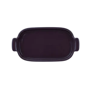 Bandeja Retangular 20 cm Ameixa P Assar e Servir Porcelana