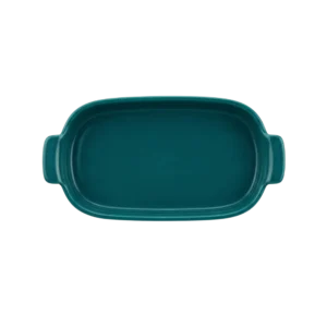 Bandeja Retangular 20cm Verdigris P Assar e Servir Porcelana