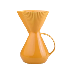 Bule com Porta Filtro Integrado Amarelo Cafeteria Pro