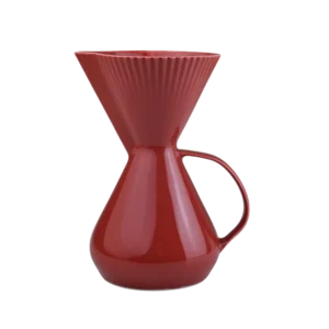 Bule com Porta Filtro Integrado Vermelho Linha Cafeteria Pro