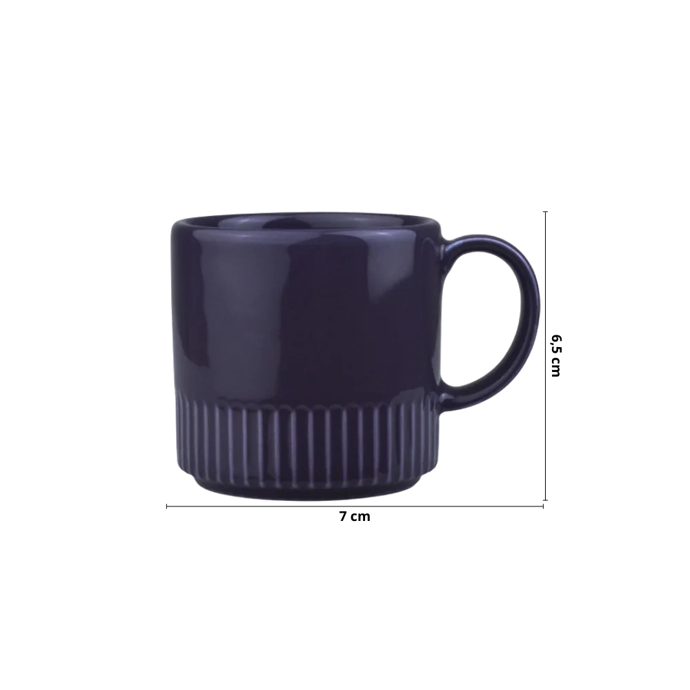 Caneca P Linha Assar e Servir 180 ml Ameixa Porcelana