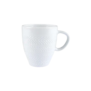 Caneca Chá Café Chevron 310ml Branca Germer Porcelanas