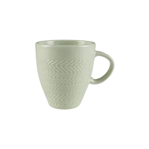 Caneca Chá Café Verde Menta Chevron 310ml Germer Porcelanas