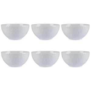 Kit 06 Bowl Tigela Branco Tassel 422 ml Germer Porcelanas