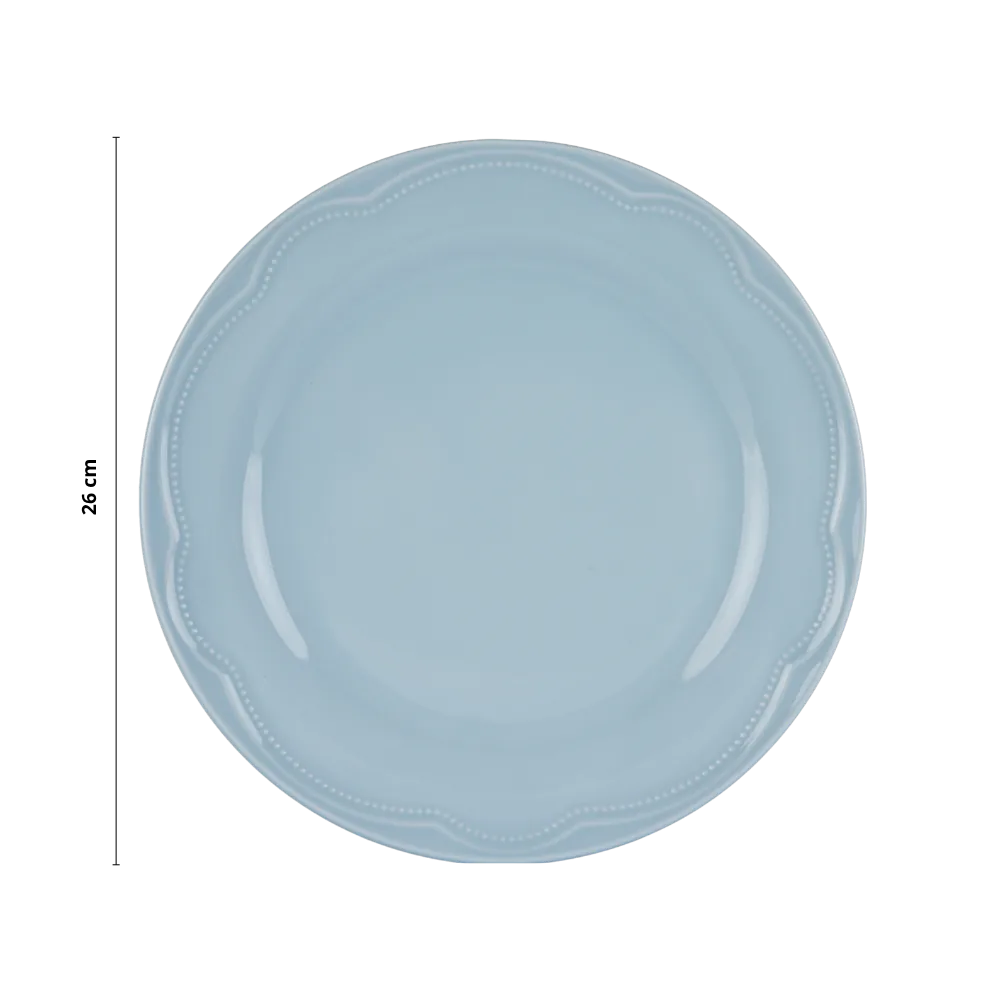 Kit Prato Raso 06 Pçs Cottage Azul Vintage Germer Porcelanas