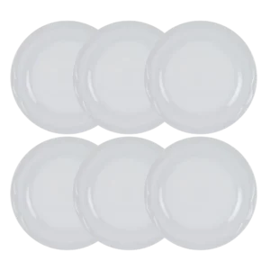 Kit Prato Raso 06 Peças Cottage Branco Germer Porcelanas