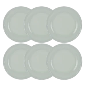 Kit Prato Raso 06 Pçs Cottage Verde Menta Germer Porcelanas