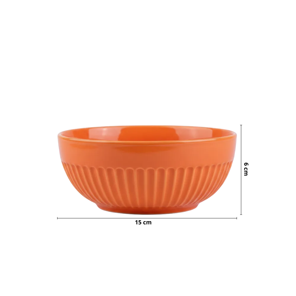 Tigela 630ml Linha Assar e Servir Laranja Porcelana