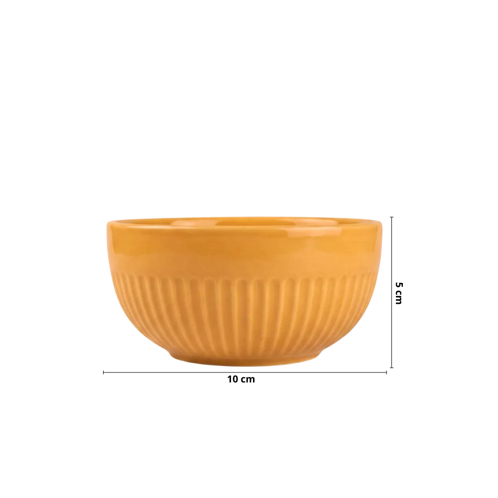 Tigela 230ml Linha Assar e Servir Amarela Porcelana