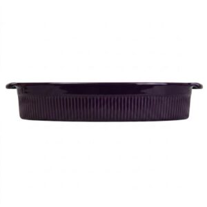 Travessa Refratária Oval G 39 cm Ameixa 2,9 L Porcelana