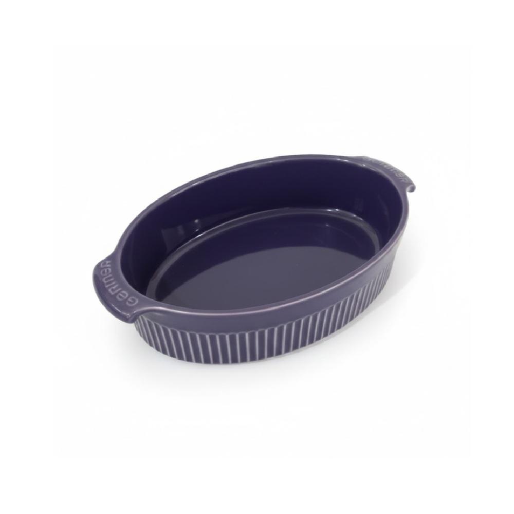 Travessa Refratária Oval P 25,5 cm Ameixa 1,1 L Porcelana - Imagem 2