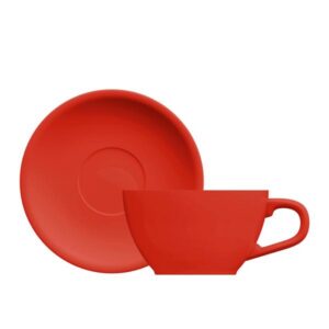 XICARA C/ PIRES OVAL 150 ML - VERMELHO