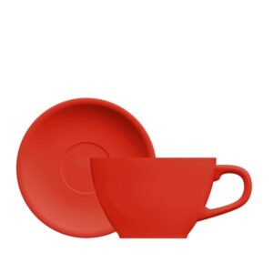 XICARA C/ PIRES OVAL 200 ML - VERMELHO