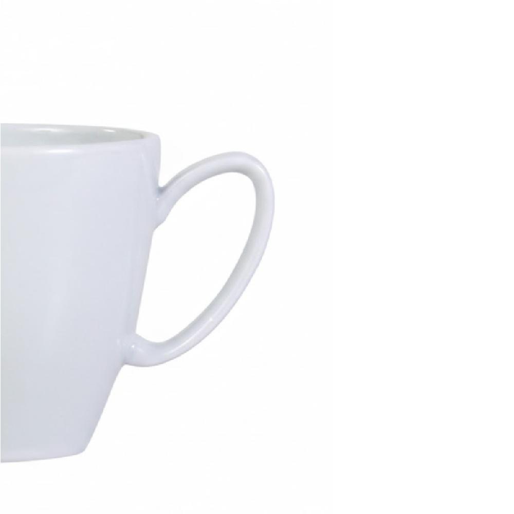 Caneca Chá Café Oval Branco 320 ml Germer Porcelanas - Imagem 2