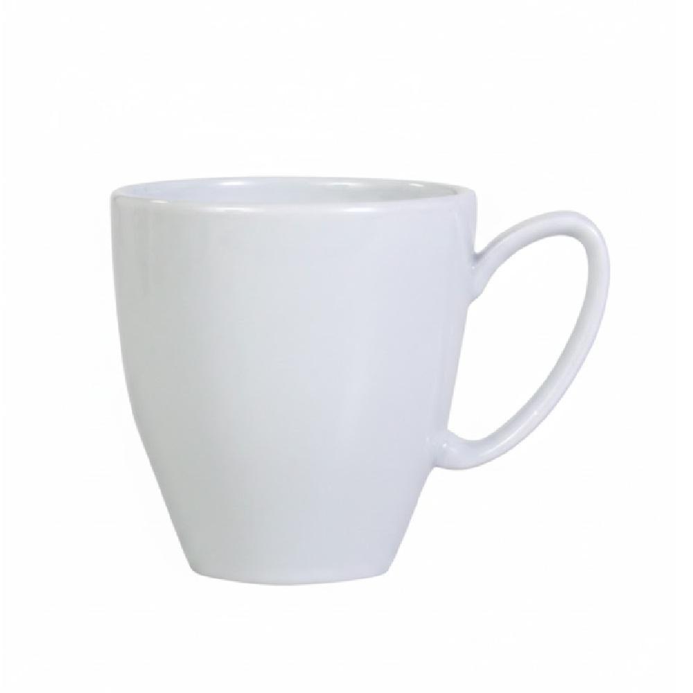 Caneca Chá Café Oval Branco 320 ml Germer Porcelanas - Imagem 3